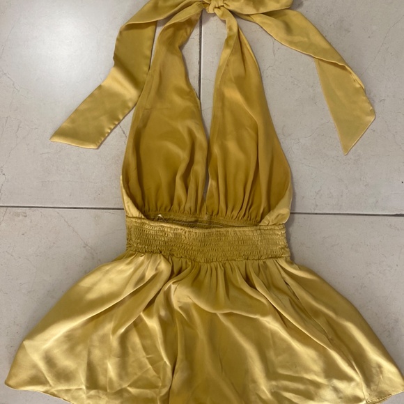 Open back, halter, romper - Picture 3 of 7